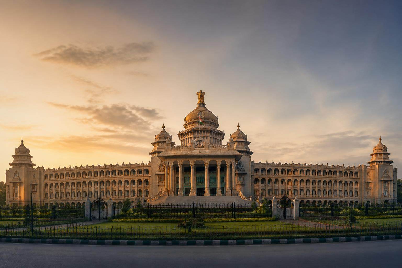 Vidhana Soudha, Bengaluru at golden hour